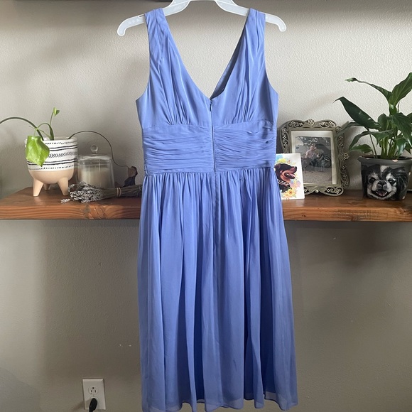 NWT Donna Morgan Lilac Silk Twist front gown - Picture 3 of 8